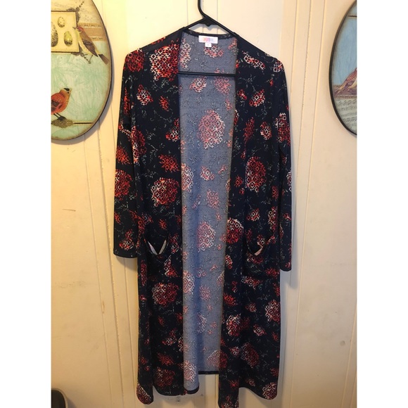 LuLaRoe Sweaters - LuLaRoe Small Sarah Sweater Geometric Roses HTF
